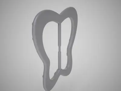 Butterfly Buckle 3D print model