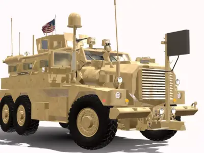 COLGAR MRAP 6X6 ARMORED  Low-poly 3D model