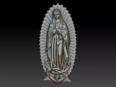 Virgin of Guadalupe 2 3D print model