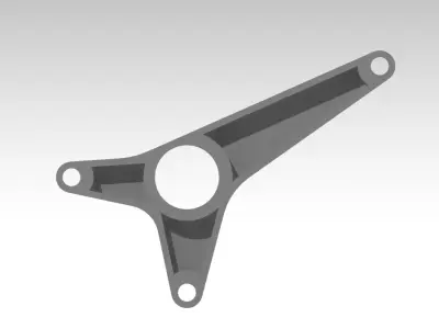 Generic Front Engine Mount CAD Model for Mechanical Design 3D print model