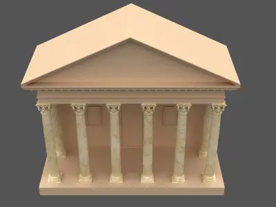 Corinthian Column 3d Model 02 3D model