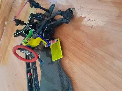 RC 1 10 Car Drift Steering Wheel with Servo 3D print model