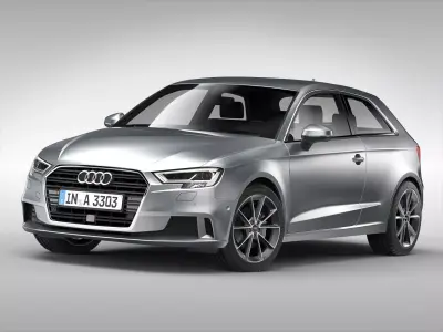 Audi A3 2017 3D model