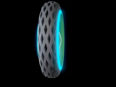 Goodyear Oxygene wheel 3D model