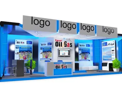 Booth Exhibition Stand a631a 3D model