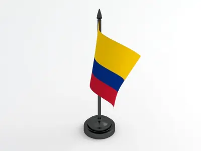 Table Flag Colombia 3D model