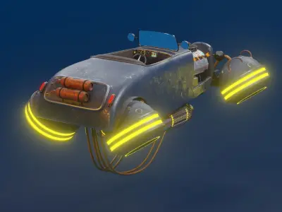 Antique Concept Car 3D model