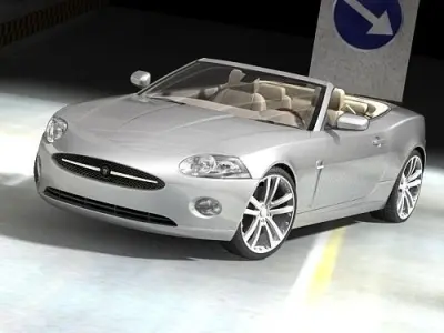 Jaguar xk 2007 cabrio 3D model