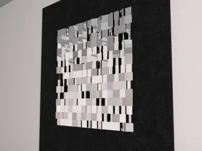 Mirror sequins for interior 3D model