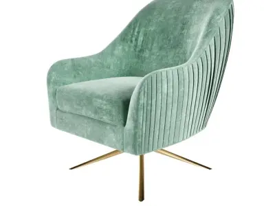 Elle Decor - Jolie Swivel Armchair 3D model