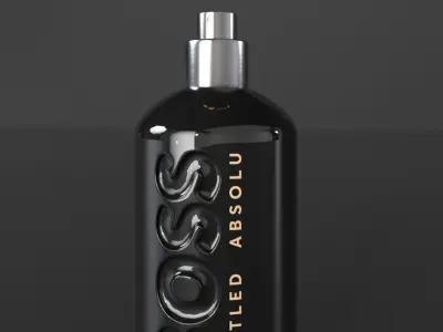 boss perfume bottled absolu 3D model