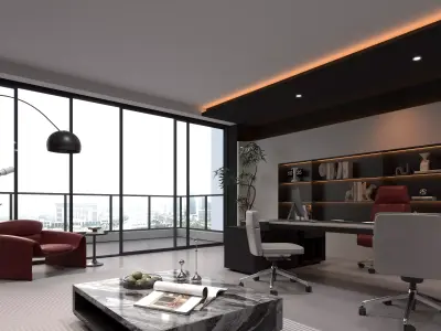 Office Luxury Interior Scene-63  3D model