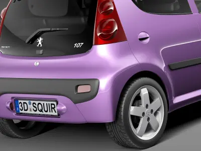Peugeot 107 5-door 2013 3D model