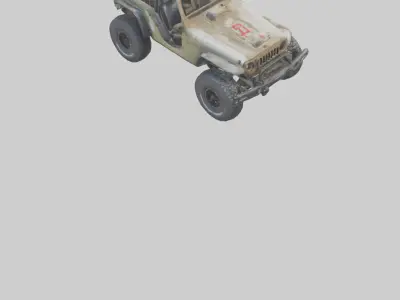 Offroad Racing Jeep model 3D model