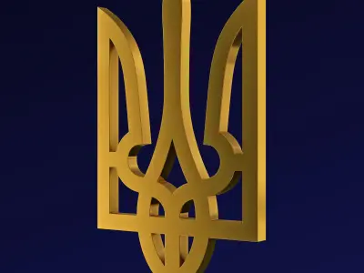 Ukraine State Emblem M 2 3D model