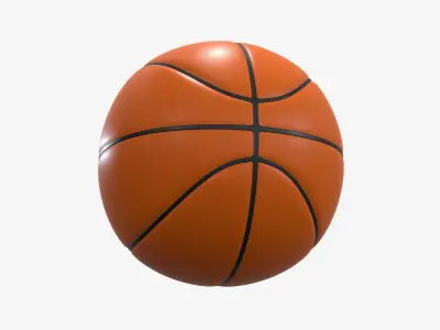 Highly detailed Basketball ball PBR 3D model