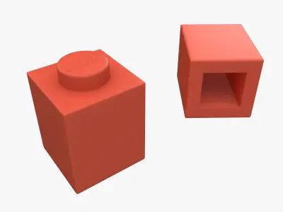 Lego Bricks 1x1 3D model