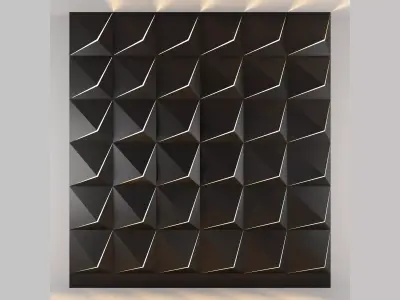 3d panel 06 Low-poly 3D model