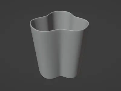 Glass Vase Free 3D model