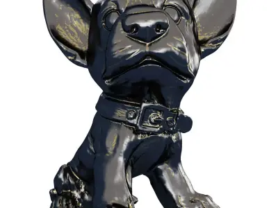 Dog figurine 3D model