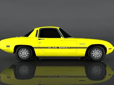 Lotus Elan  Low-poly 3D model