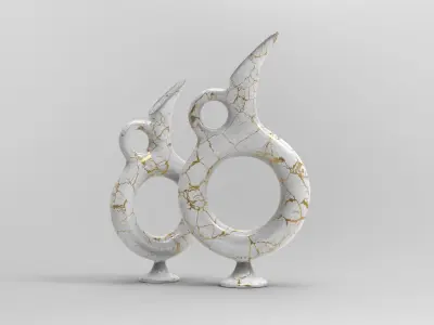 Bera Vase Low-poly 3D model