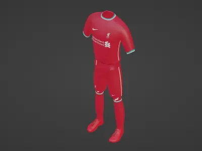 Liverpool Sportwear Low-poly 3D model