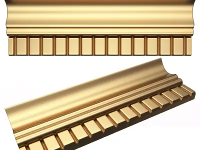 Cornice Decoration Molding 04 Low-poly 3D model