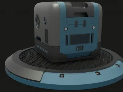 SCI FI BOX Free 3D model purchase
