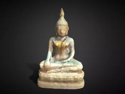 Character - Buddhahood statue 2 3D model