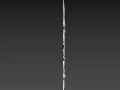 Olive branch relief 3D model