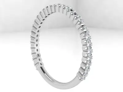 Diamond Band Ring 4357 3D print model