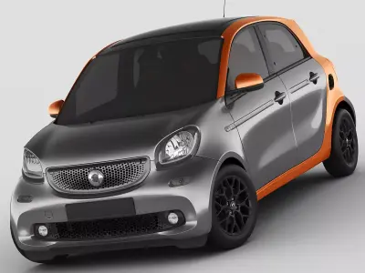 Smart Forfour 2015 3D model