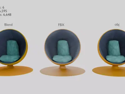 Ball Chair 3D 3D model