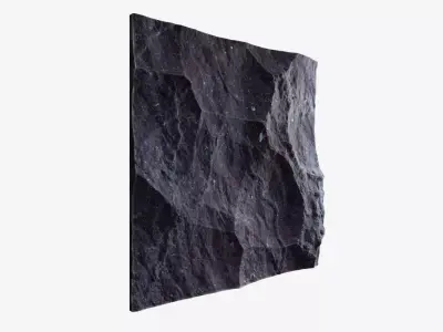 517-RockPanel rock wall art 3D model