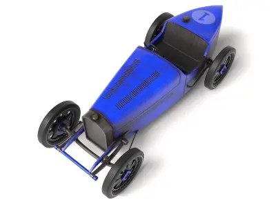Bugatti B35 Low-poly 3D model