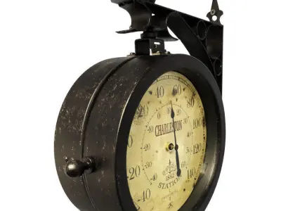 Charleston Outdoor Wall Clock 3D model