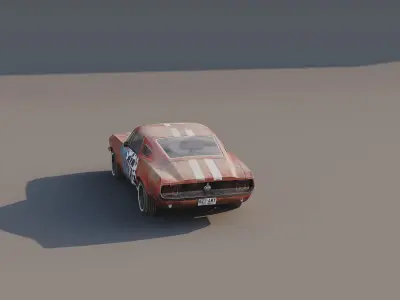 Abandoned car 3D model by visicom