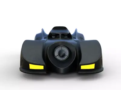 Batmobile 1989 High Definition 3D Render  3D print model