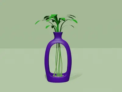 Empty Vases 02 - Modern Plant Vase - STL Printable 3D print model