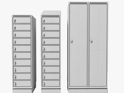 METAL WARDROBE - BLIKA 3D model