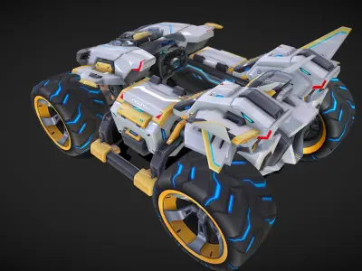 Renault Race Car 3D Model 3D model