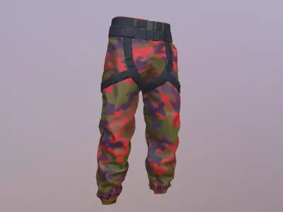 MILITARY PANTS PBR Low-poly 3D model