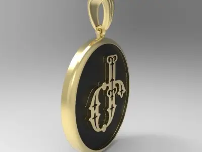 Decorative Letter Ge 3D print model