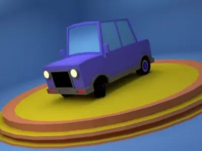 classic car Free low-poly 3D model