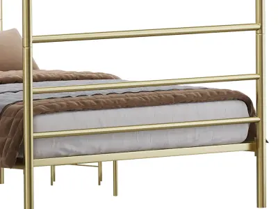 Mainstays Metal Canopy bed 3D model