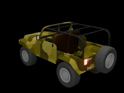 Casual style jeep 3D model 3D model