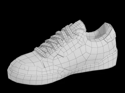 ADIDAS CONTINENTAL 80 Low-poly 3D model