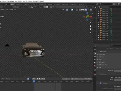 AUDI RS6 REMASTERD PBR Game Ready 3D model