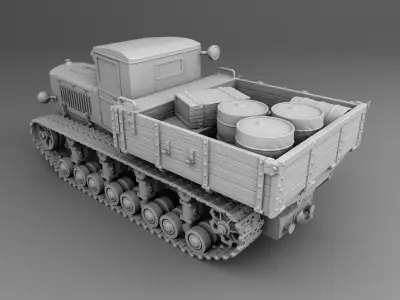 Komintern world war ii german armoured car 3D print model